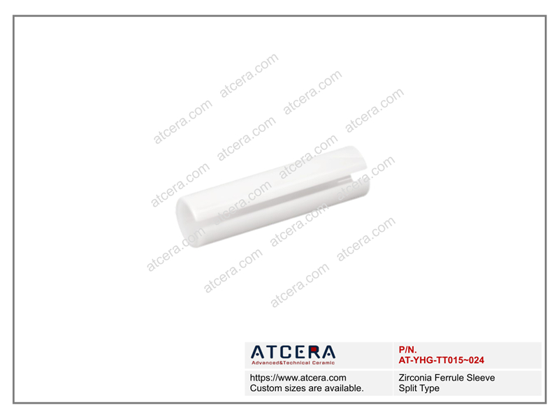 Drawing of Zirconia Ferrule Sleeve Split Type